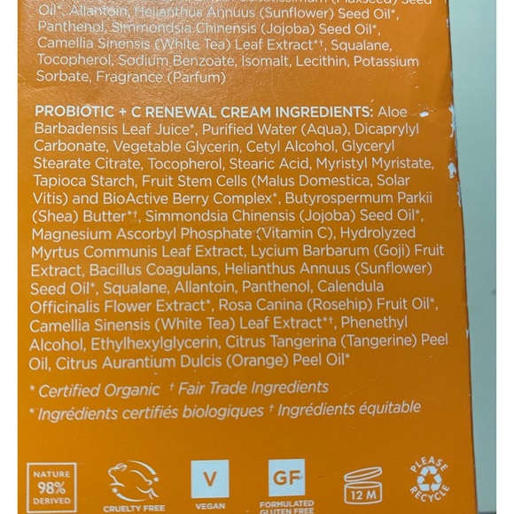 Andalou Naturals Brightening Probiotic + C Renewal Cream,1.7 Fl Oz - Picture 4 of 4